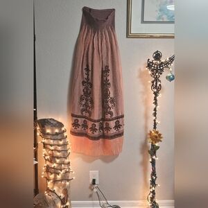 Whimsical strapless dress one size fits all